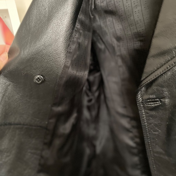 Evcode Black Leather Jacket - Picture 8 of 11